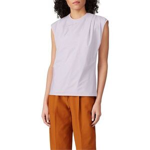 AKNVAS Women's Angelina Sleeveless Striped Blouse Purple Size S